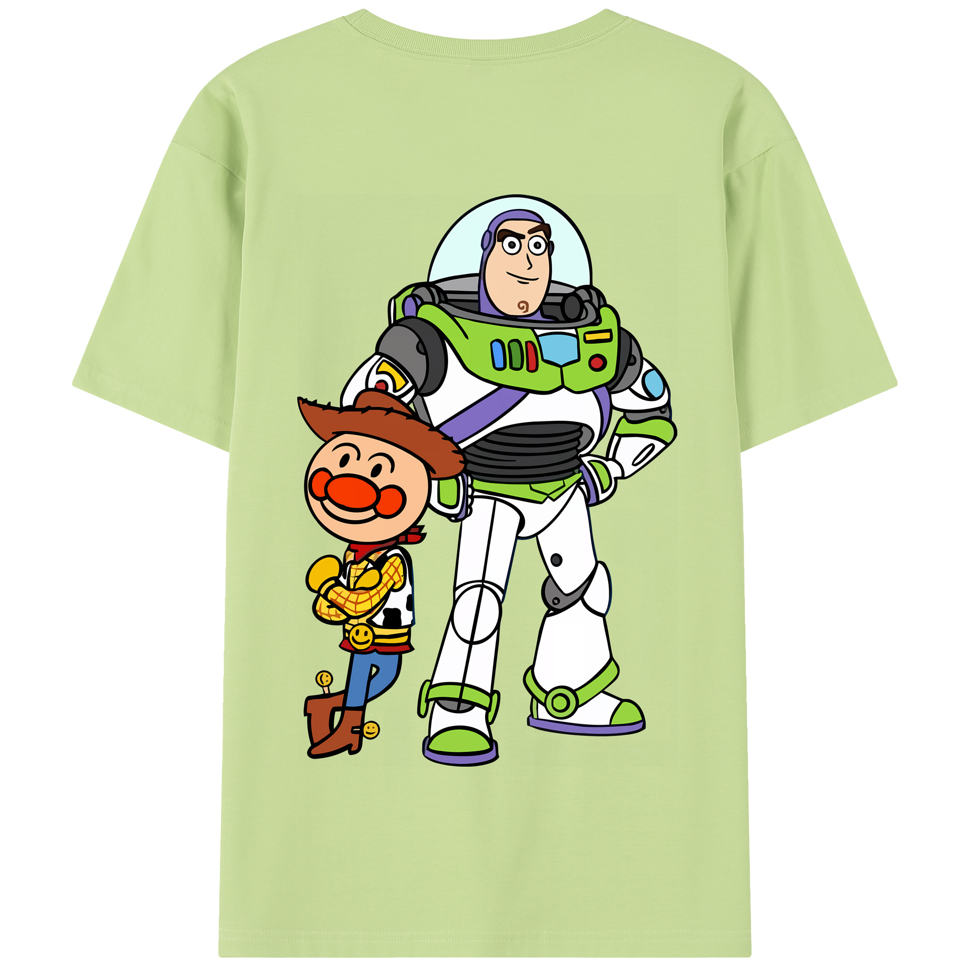 （画像用） アンパンマン Anpanman 綿100％半袖Tシャツ（背面プリント）